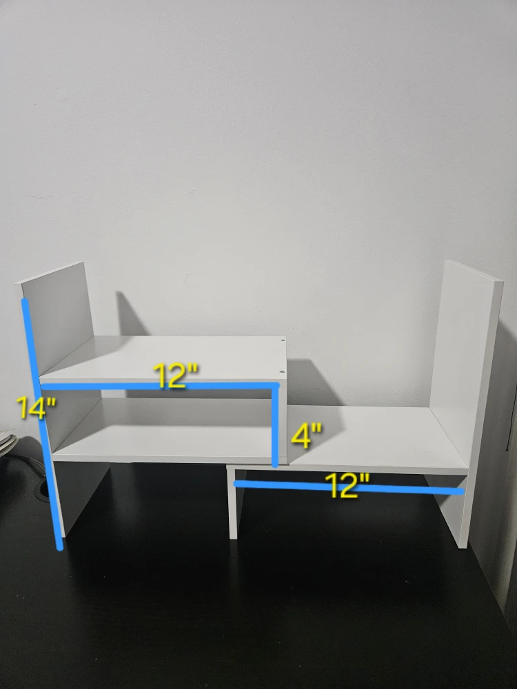 White Desktop book Shelf /Organizer - photo 3