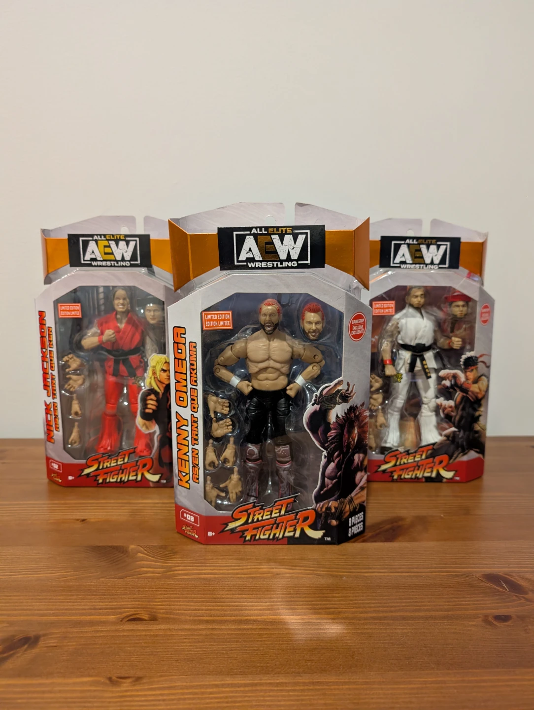 AEW Wrestling Street Fighter Action Figures