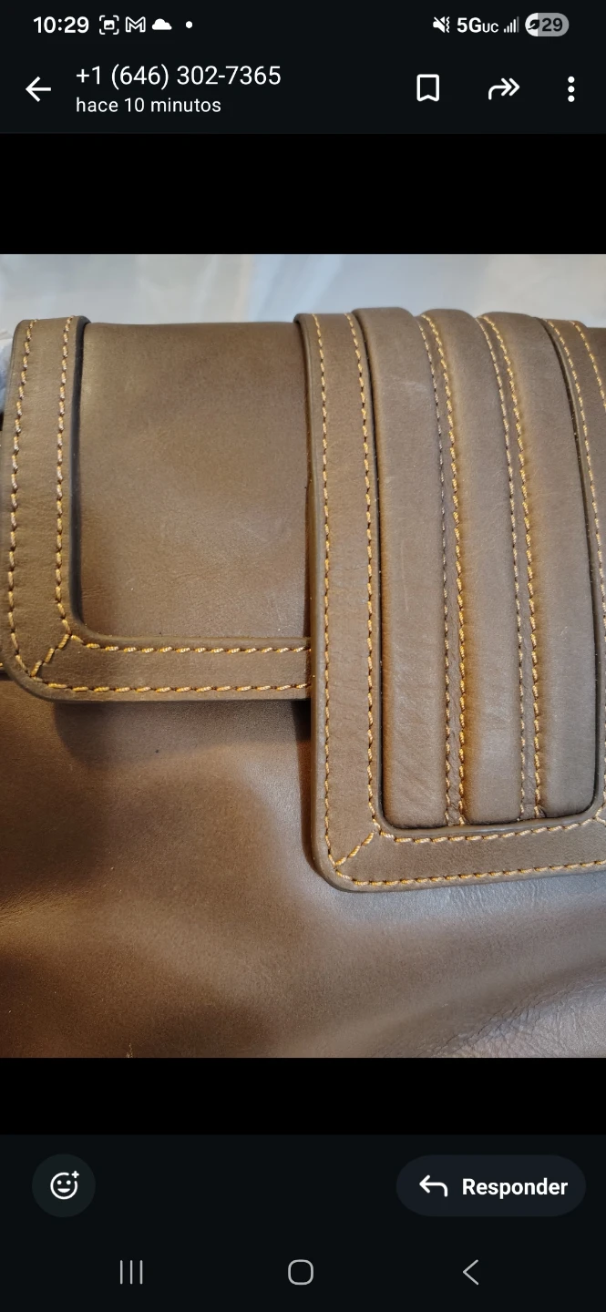 Federico Paris Leather Crossbody Bag - Brown - photo 5
