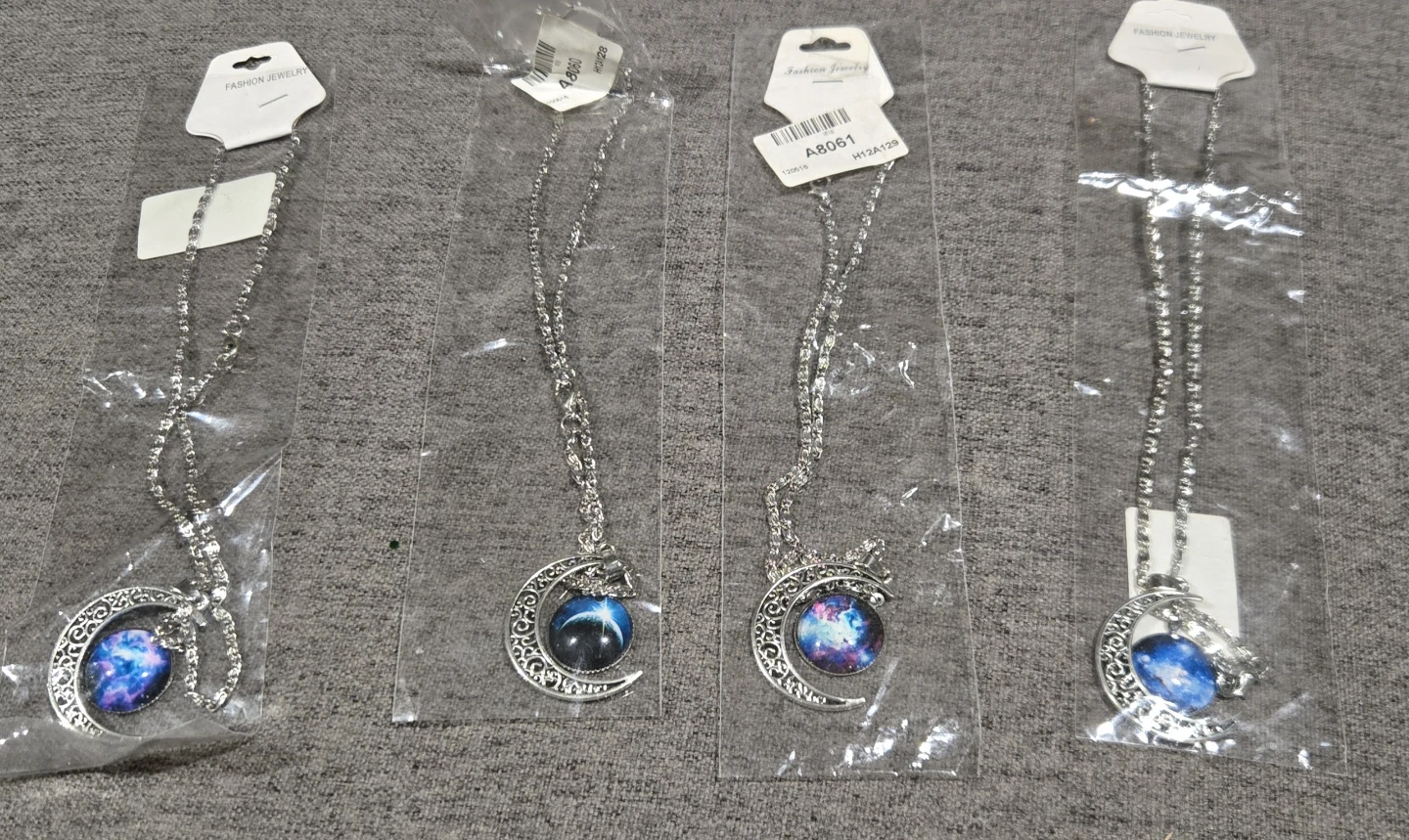 Fashion Jewelry Celestial Moon Pendant Necklaces (Set of 5)