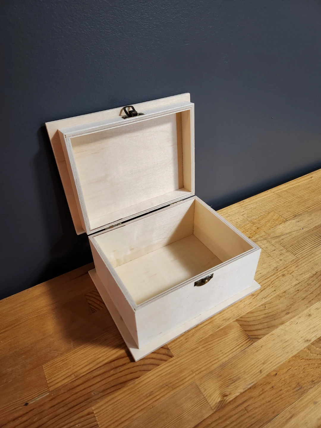 Wooden Box with Clasp - Unfinished - photo 2