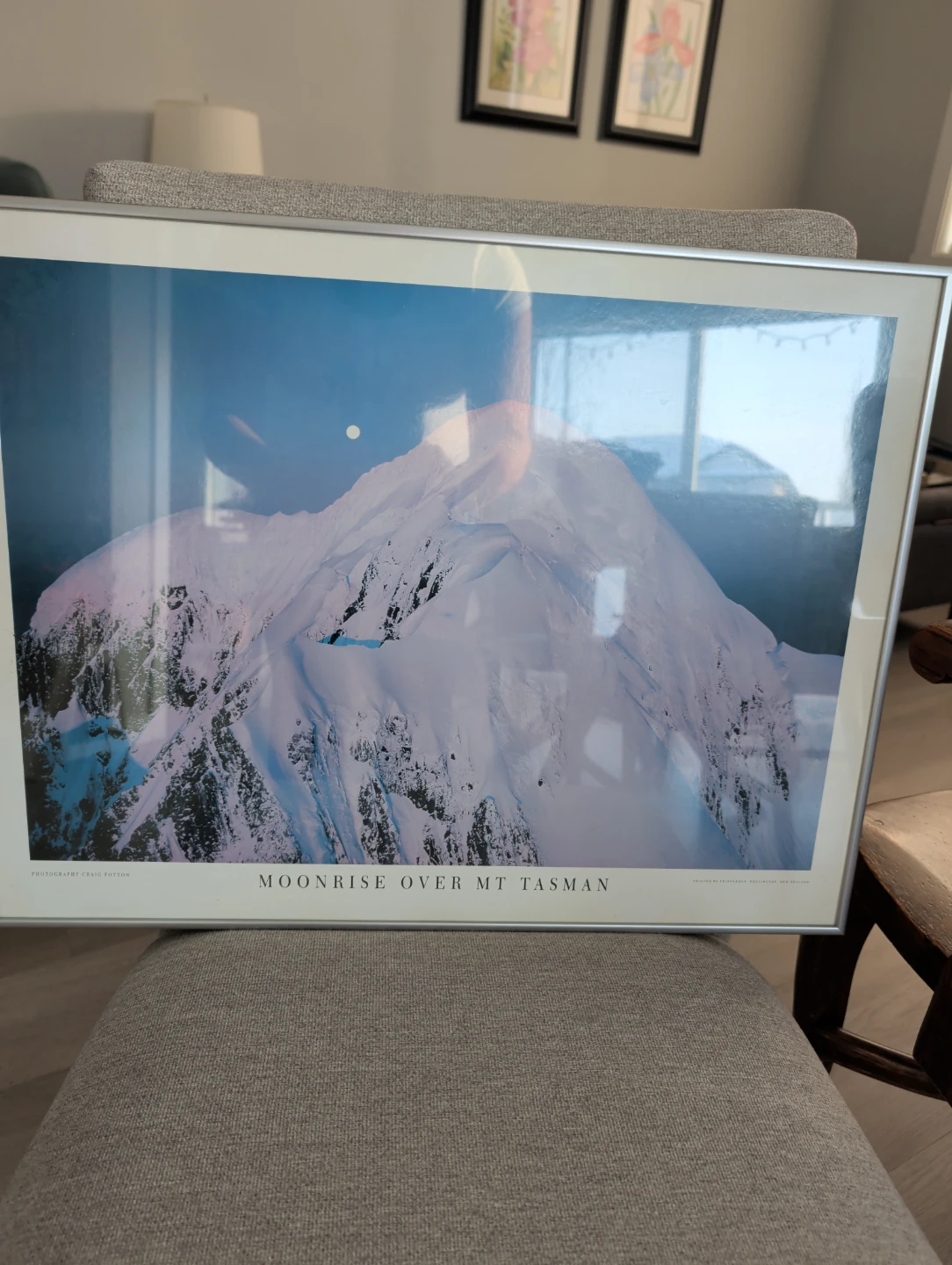 Moonrise Over Mt Tasman Framed Print