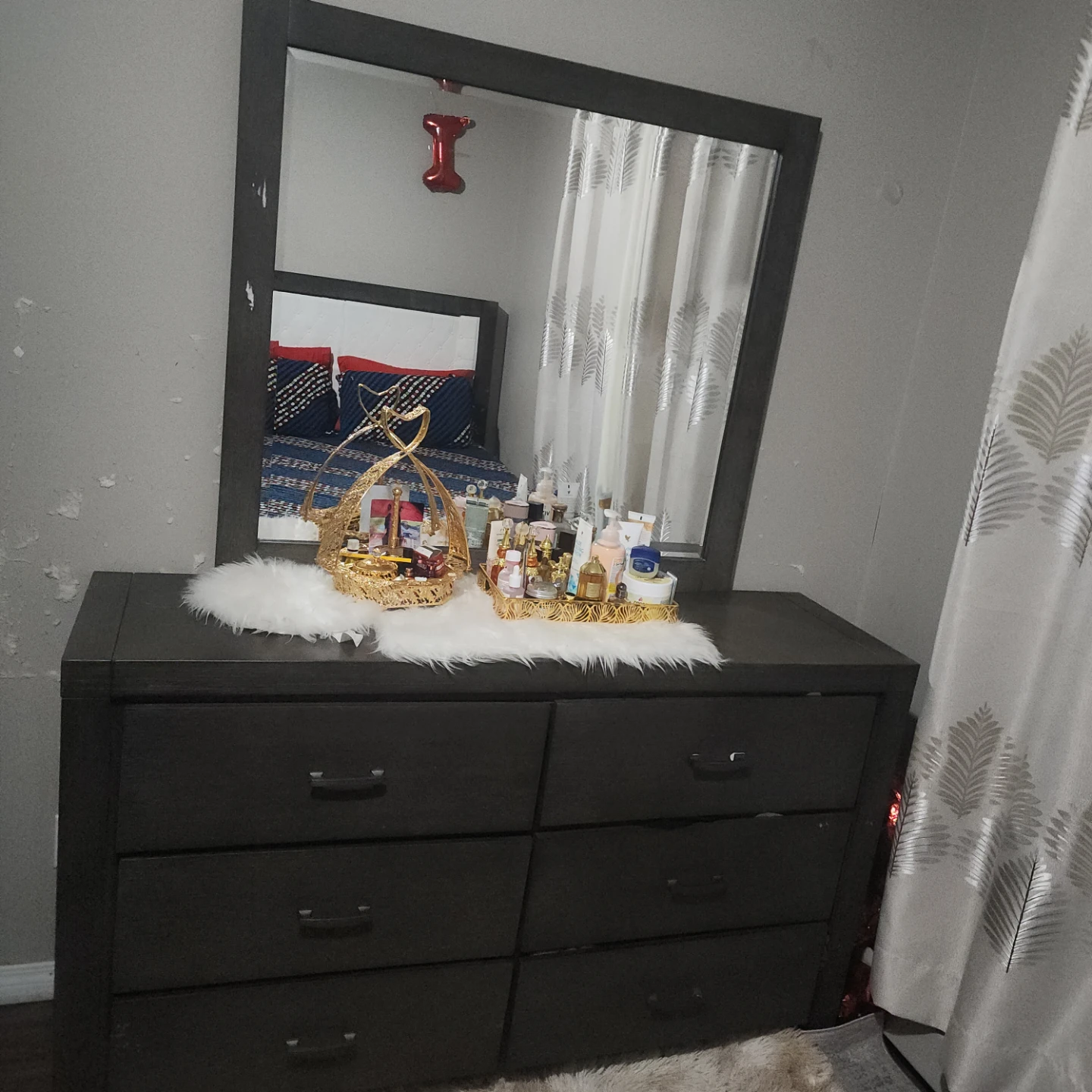 Koda platform Grey Wood queen Bed Frame with Storage Drawers