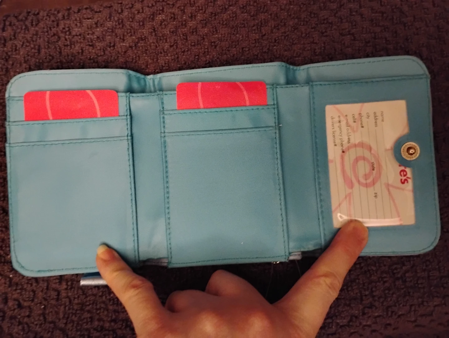 NEW!!! SMALL SKY BLUE CHARM WALLET - photo 2