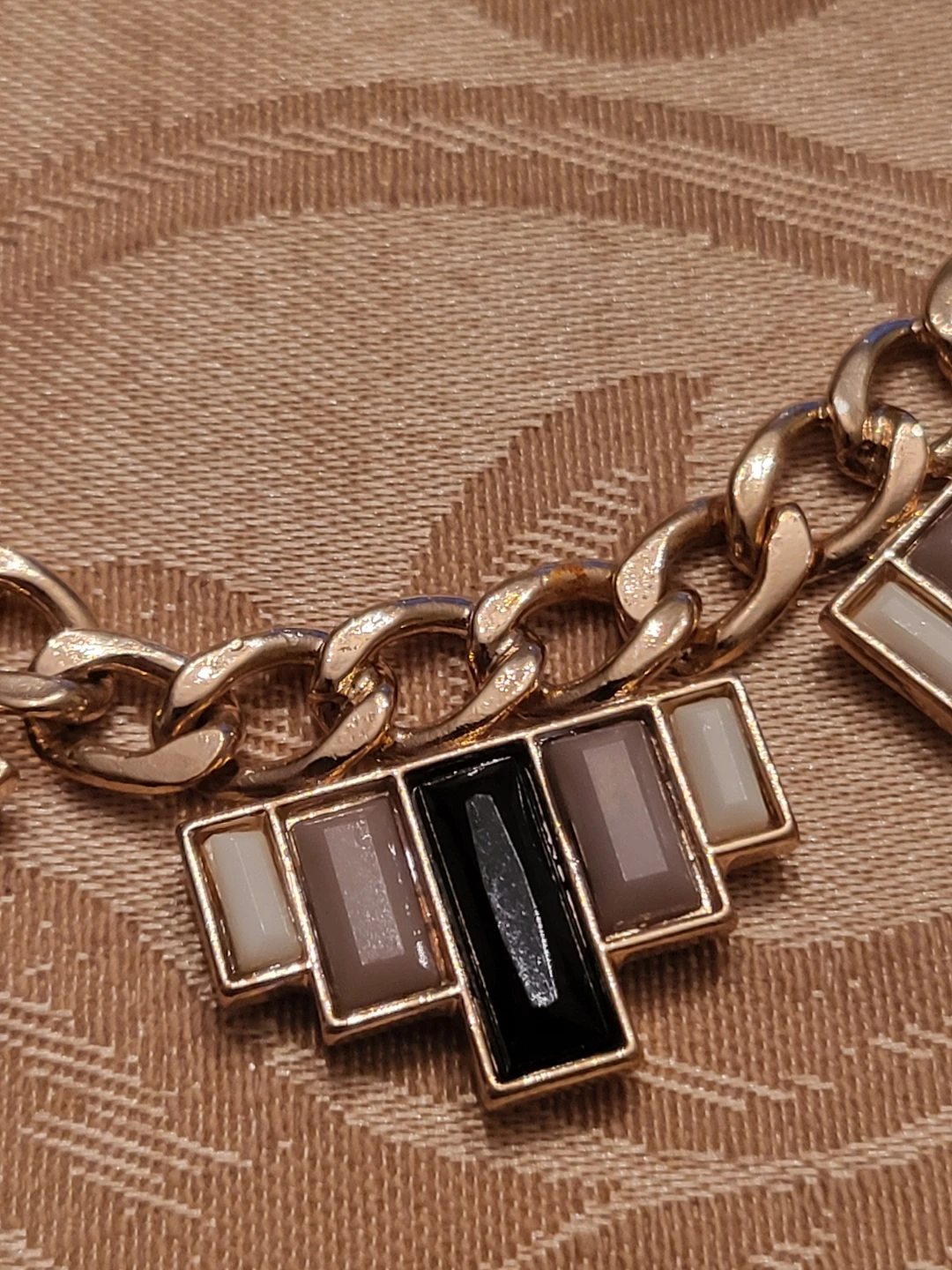Gold Tone Chunky Link Statement Necklace - photo 2