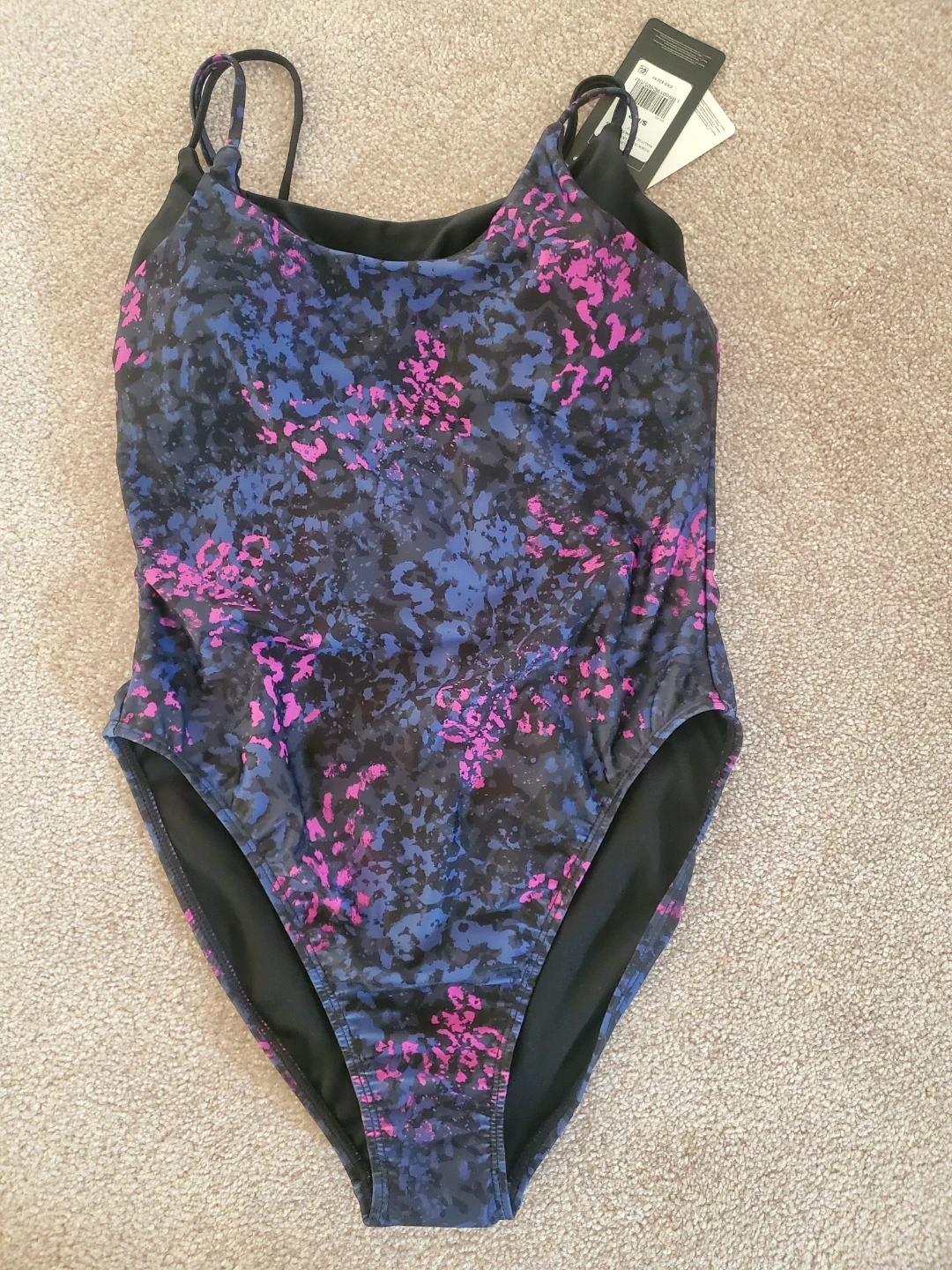 Reebok Double Layer One Piece Swimsuit - Size S