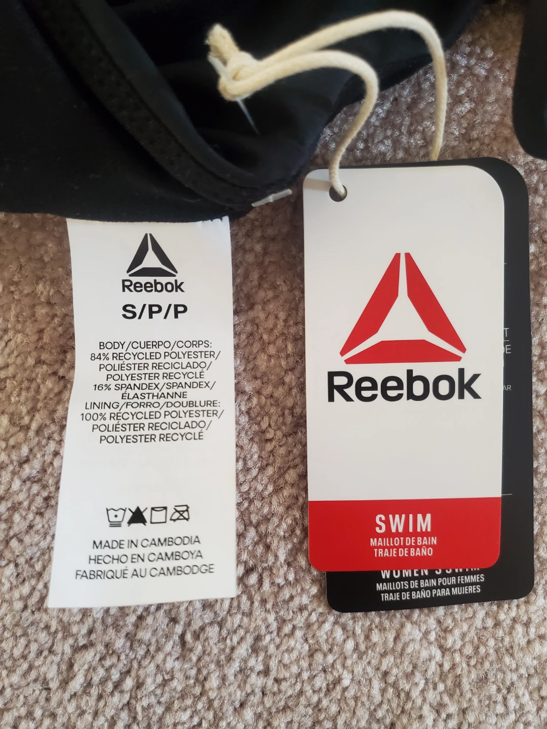 Reebok Double Layer One Piece Swimsuit - Size S - photo 4