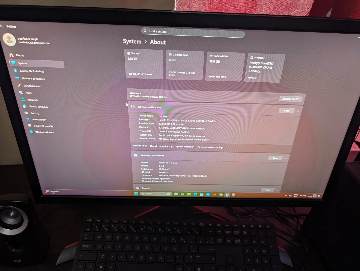 Gaming Desktop and Monitor - i5-10400F GTX 1650 Super | 16GB RAM - photo 4