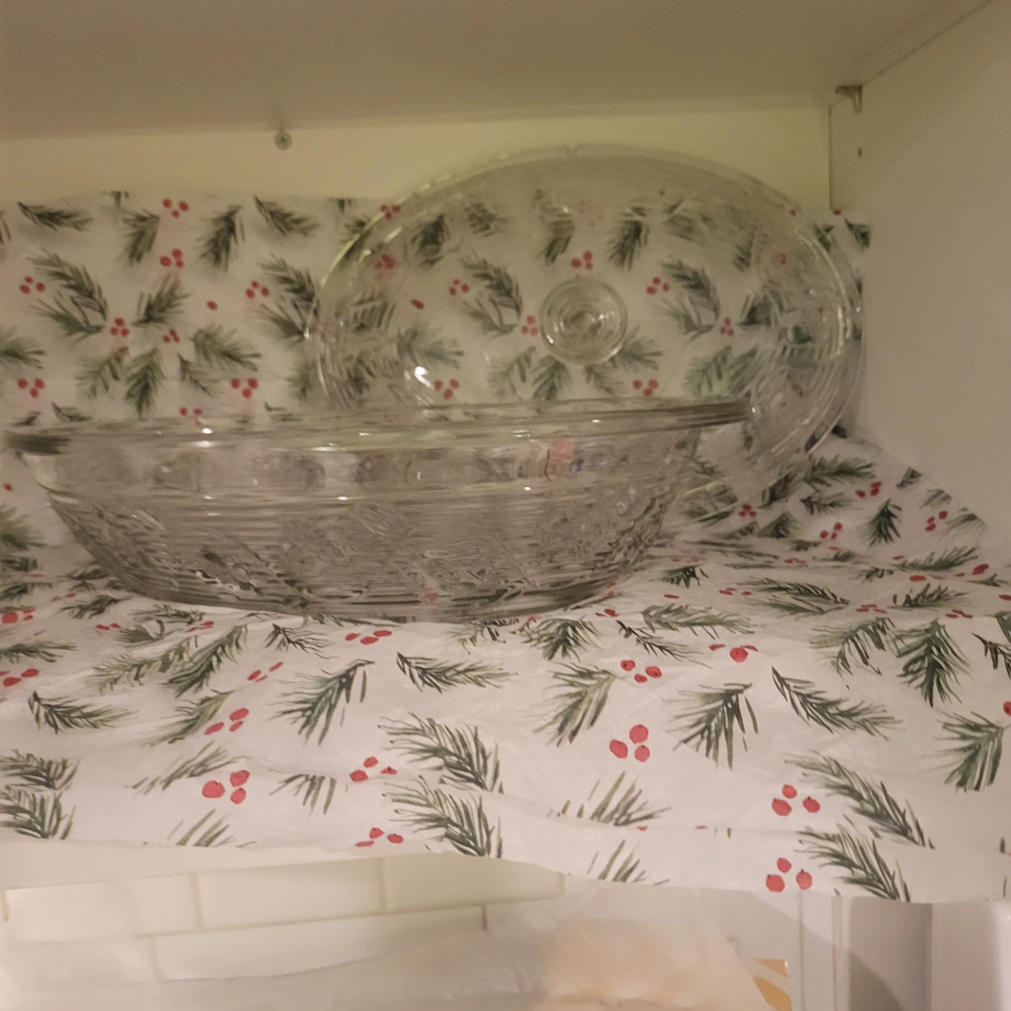 Vintage Glass Serving Dish with Lid - photo 2