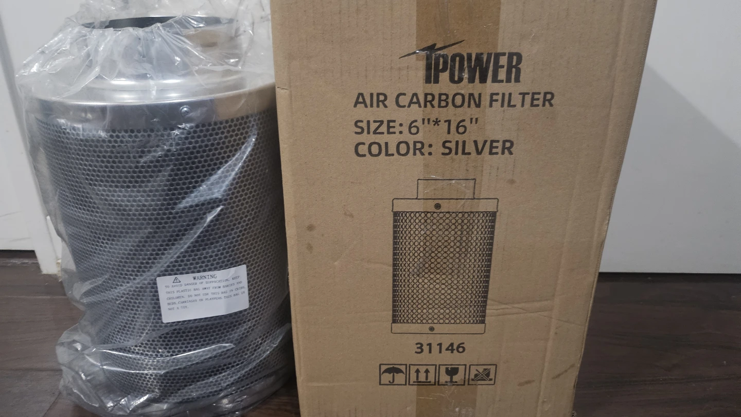 iPower Air Carbon Filter 6"x16" Silver