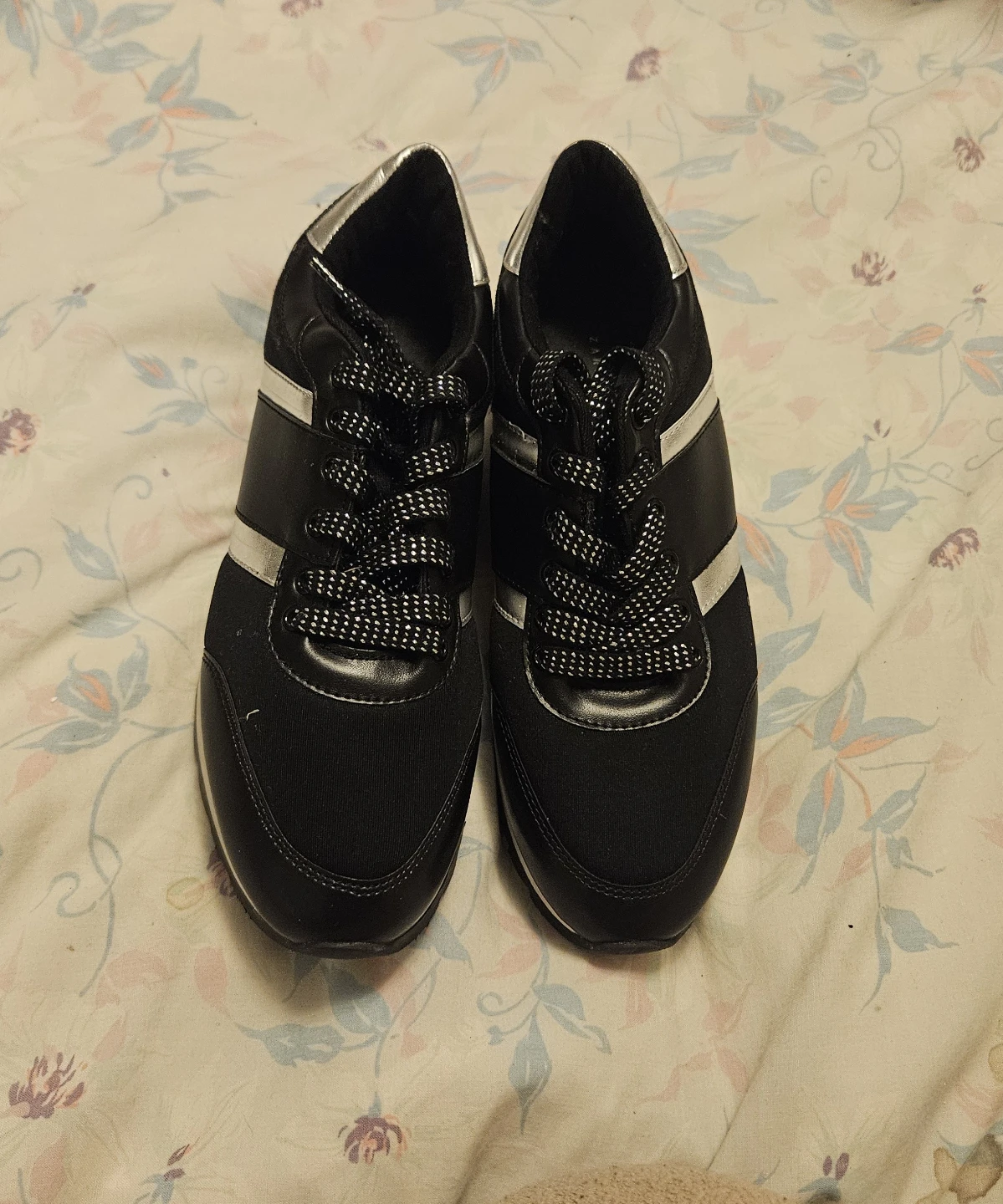 Zara Trafaluc Black Sneakers Size 38