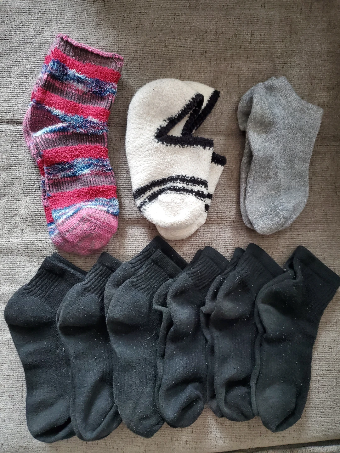 Bundle of 9 Pairs Assorted Socks