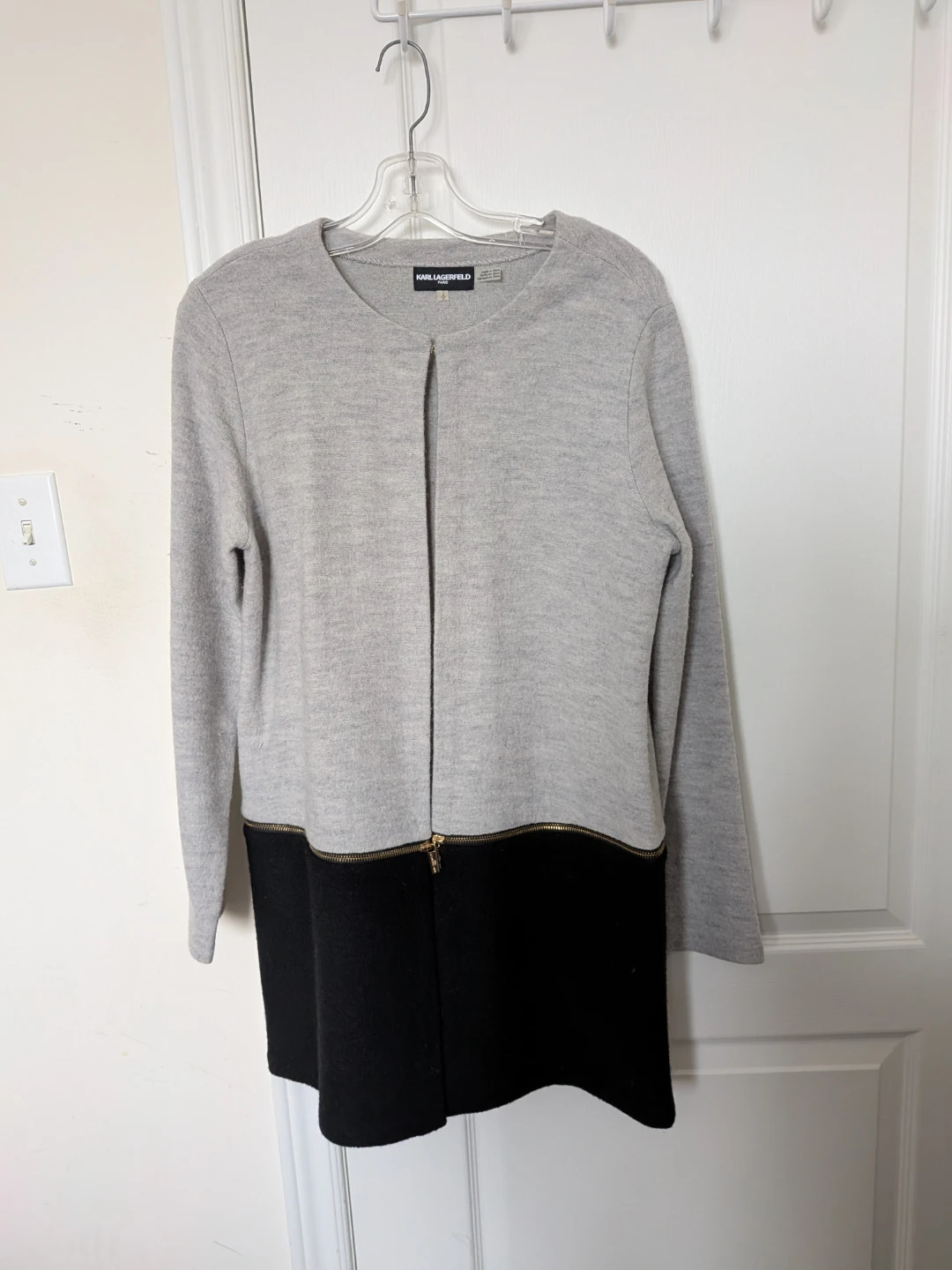 Karl Lagerfeld Grey/Black Sweater - Size S - photo 2