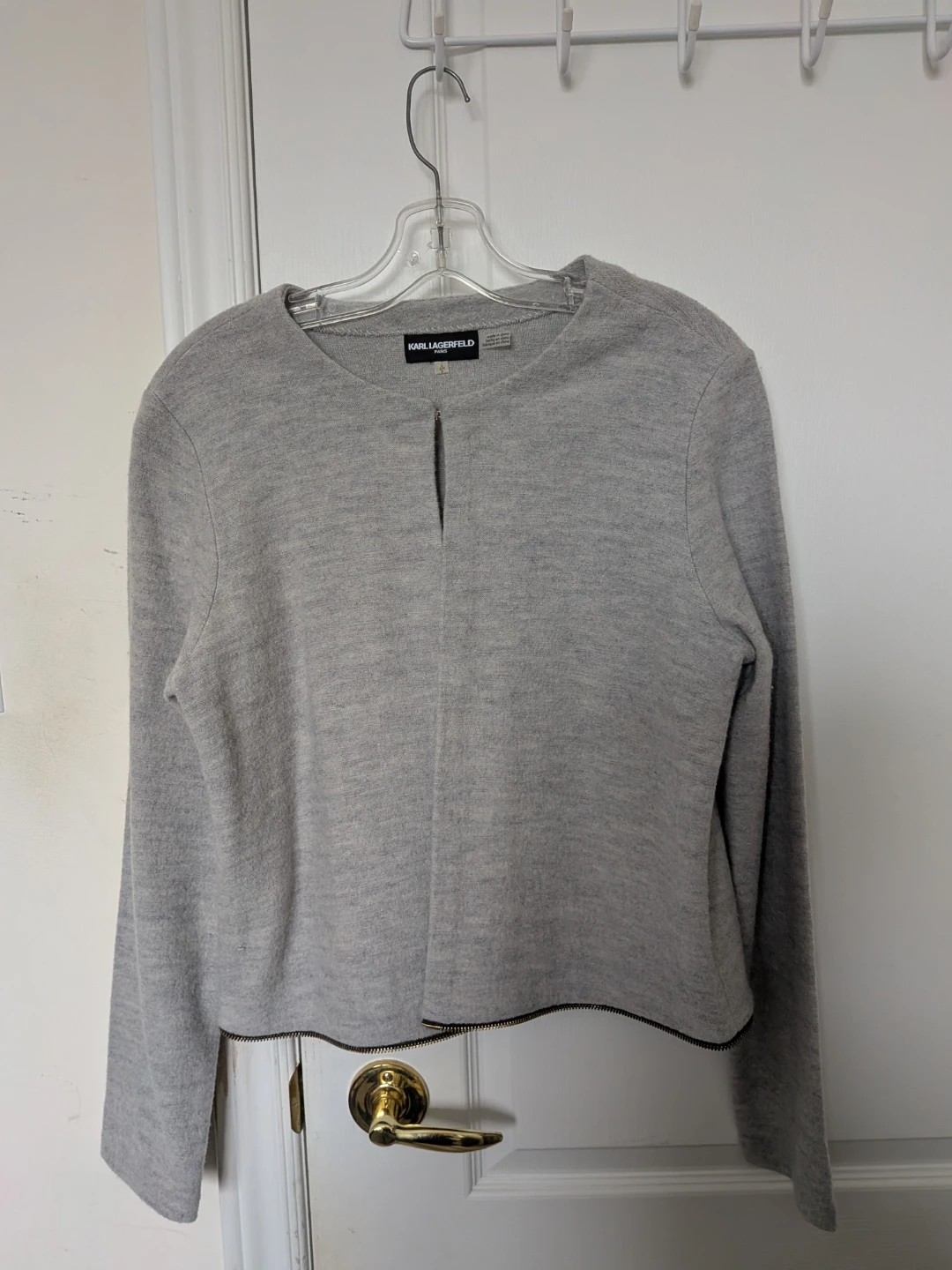 Karl Lagerfeld Grey/Black Sweater - Size S - photo 4