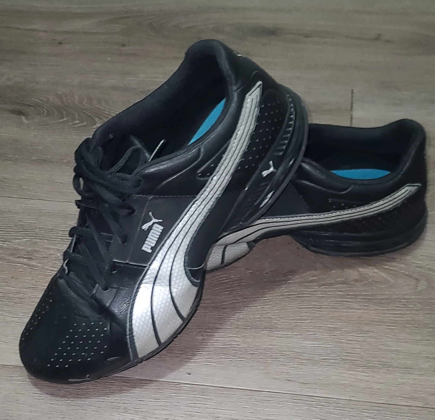 Puma Black & Silver Sneakers - US 10.5