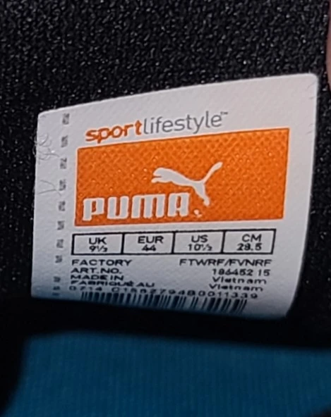 Puma Black & Silver Sneakers - US 10.5 - photo 3