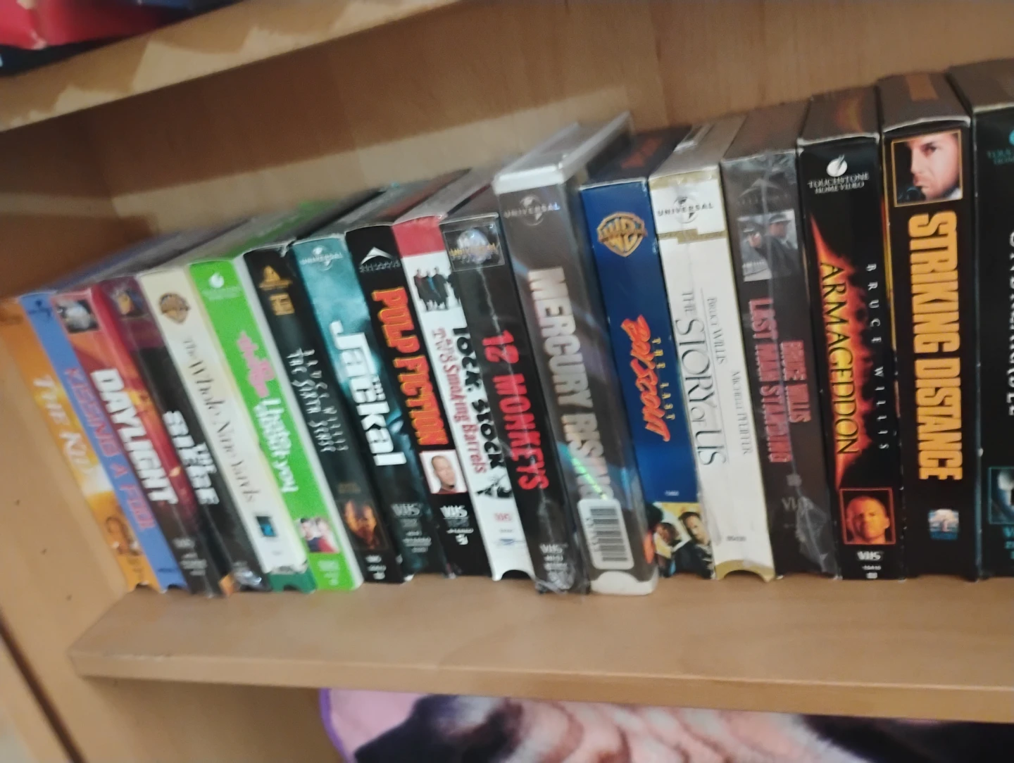 Collection of VHS Movies Bruce Willis