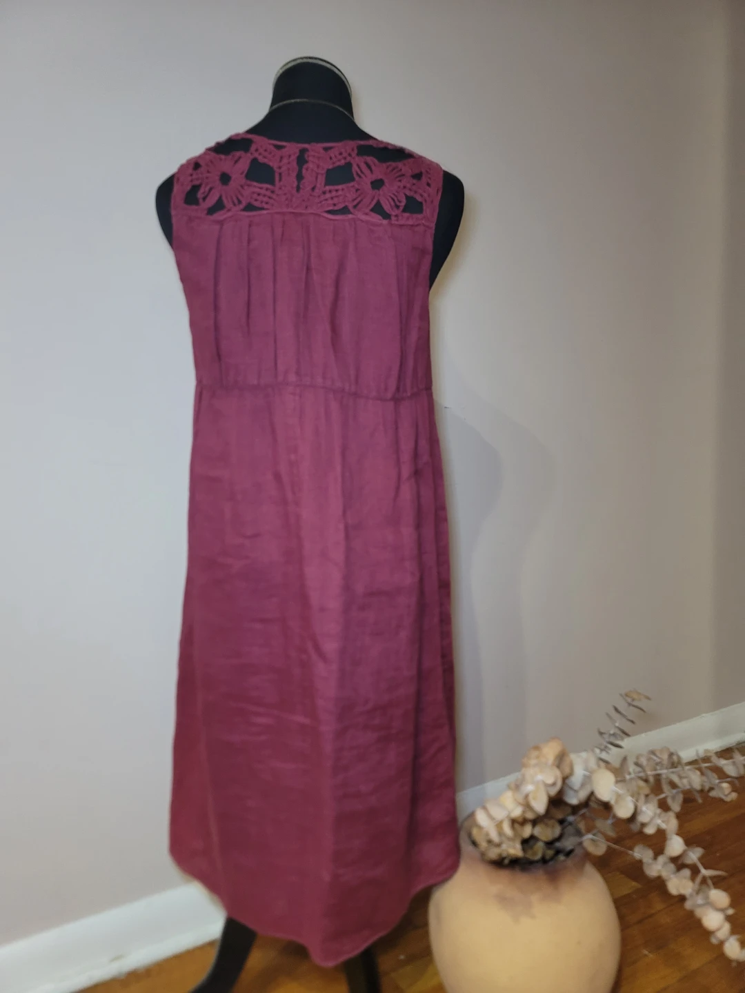 Max Studio Specialty Vintage Dress Linen Silk Quiet Luxury Sz Sm - photo 4