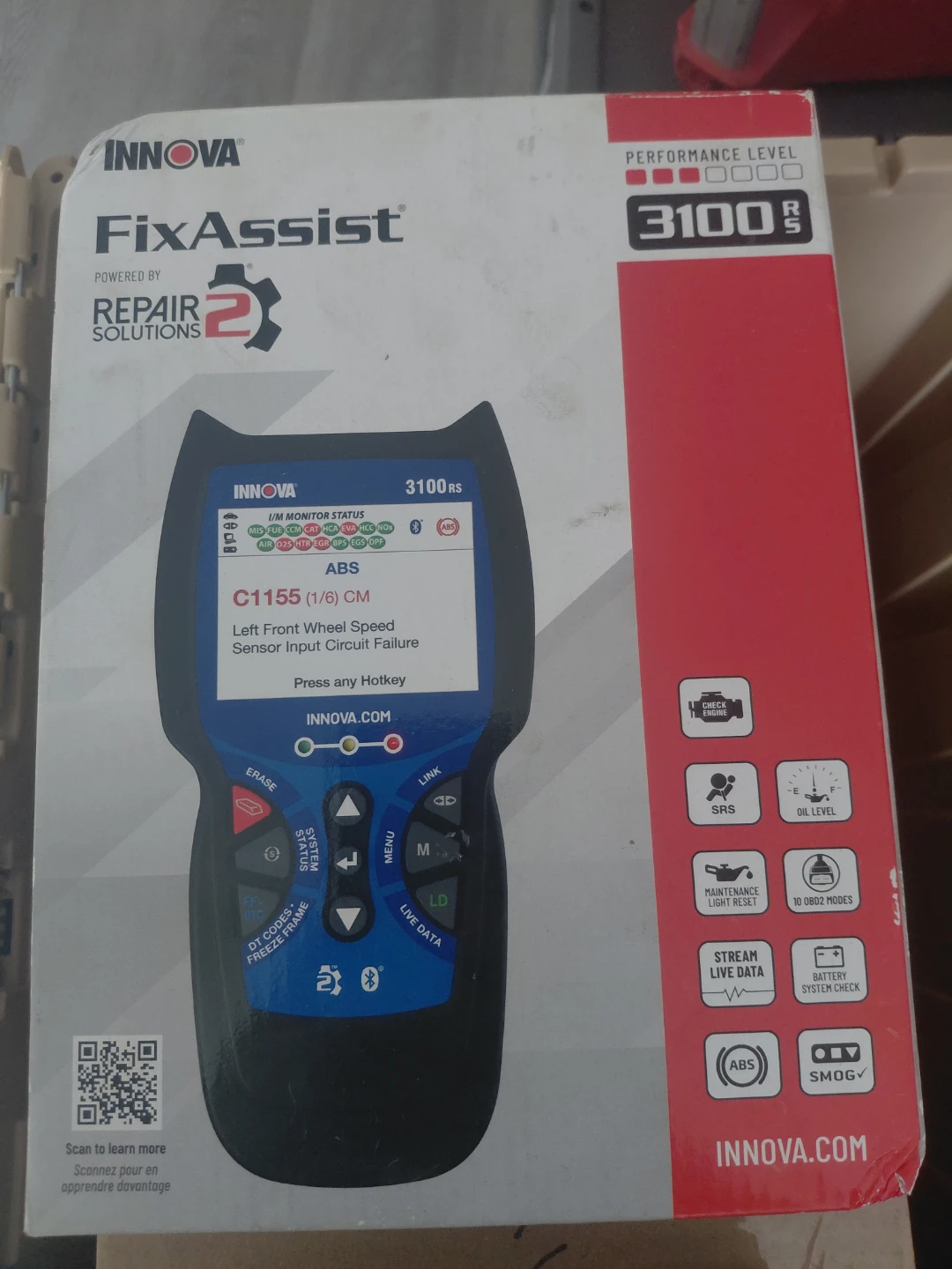 Innova FixAssist 3100rs OBD2 Scanner