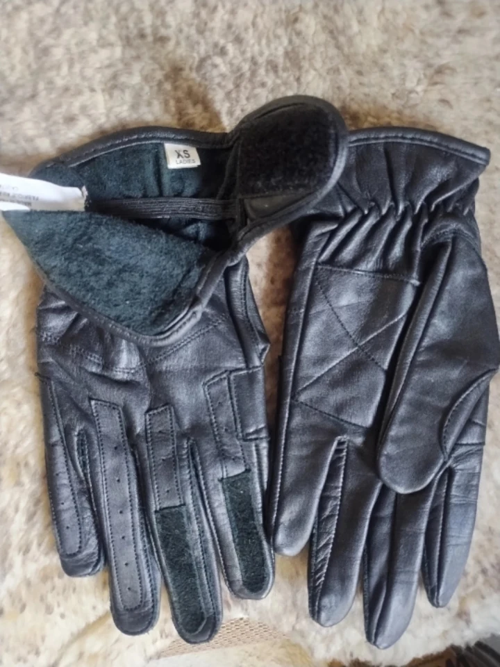 Bristol Riding Gloves - XS - Black Leather - photo 2