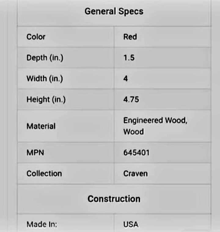 Rosewood Howard Miller Craven Table Clock - photo 4