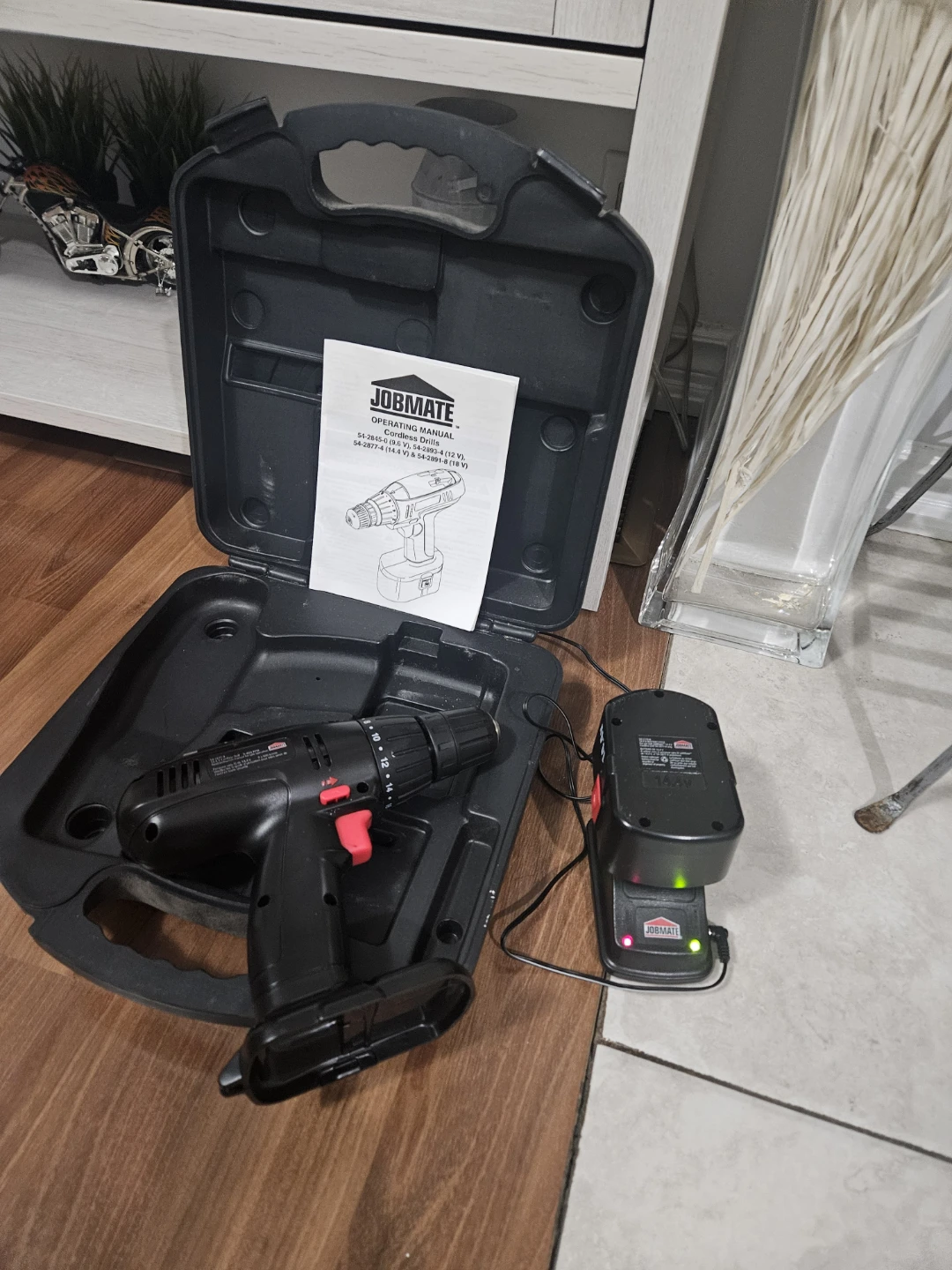 Jobmate Cordless Drill with Charger & Case