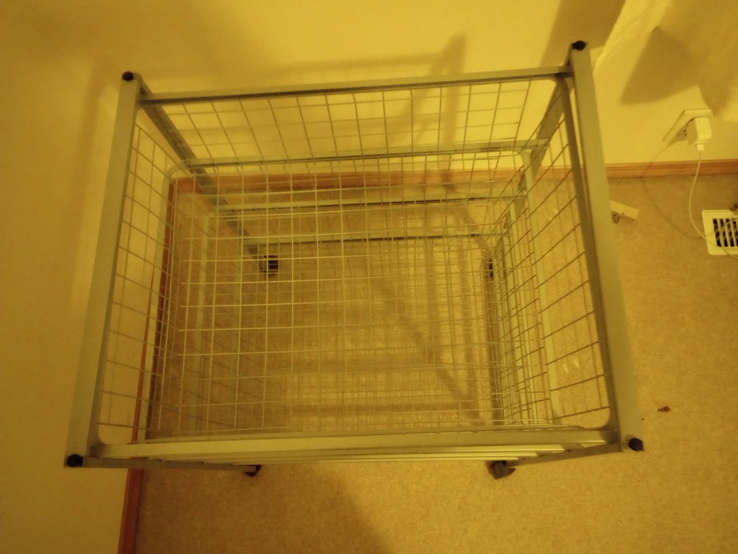 Wire basket storage unit with wheels - photo 2