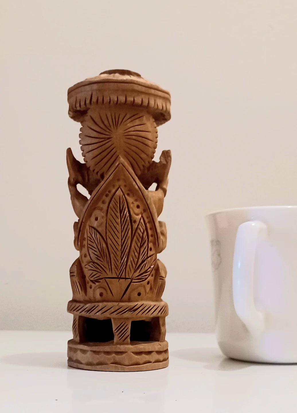 Carved Wood Ganesh Statue - photo 4