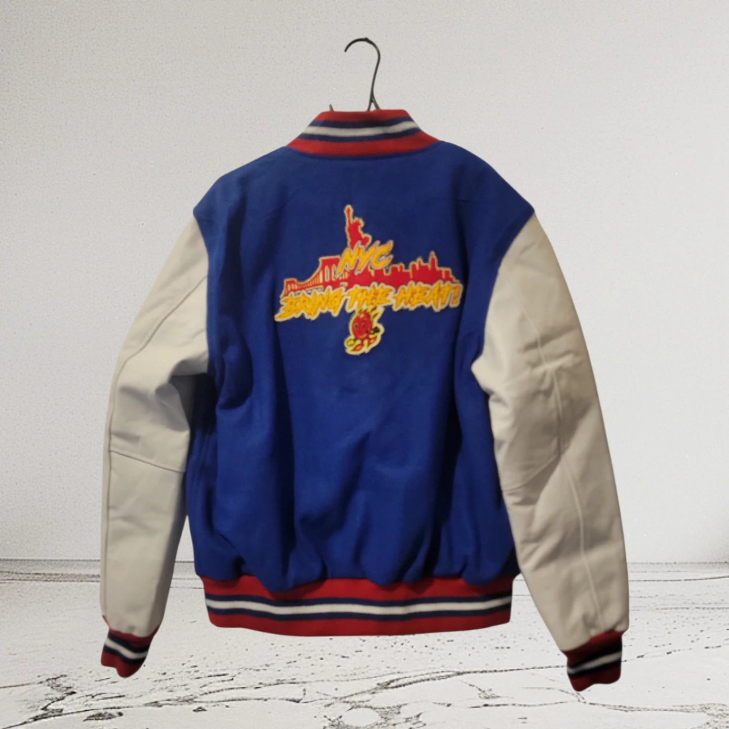 Varsity Jacket Blue/White NYC Metro Size M - photo 4
