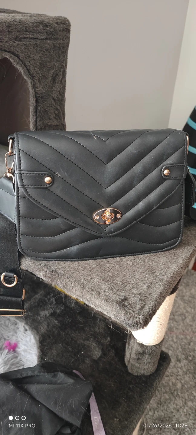 Black Quilted Handbag