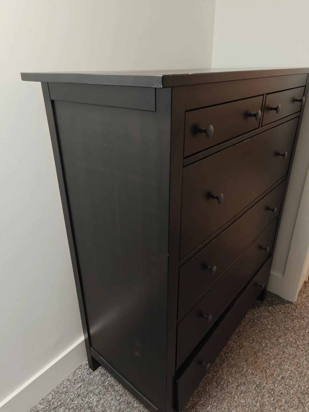 IKEA Hemnes Black Brown Dresser (Damaged) - photo 2