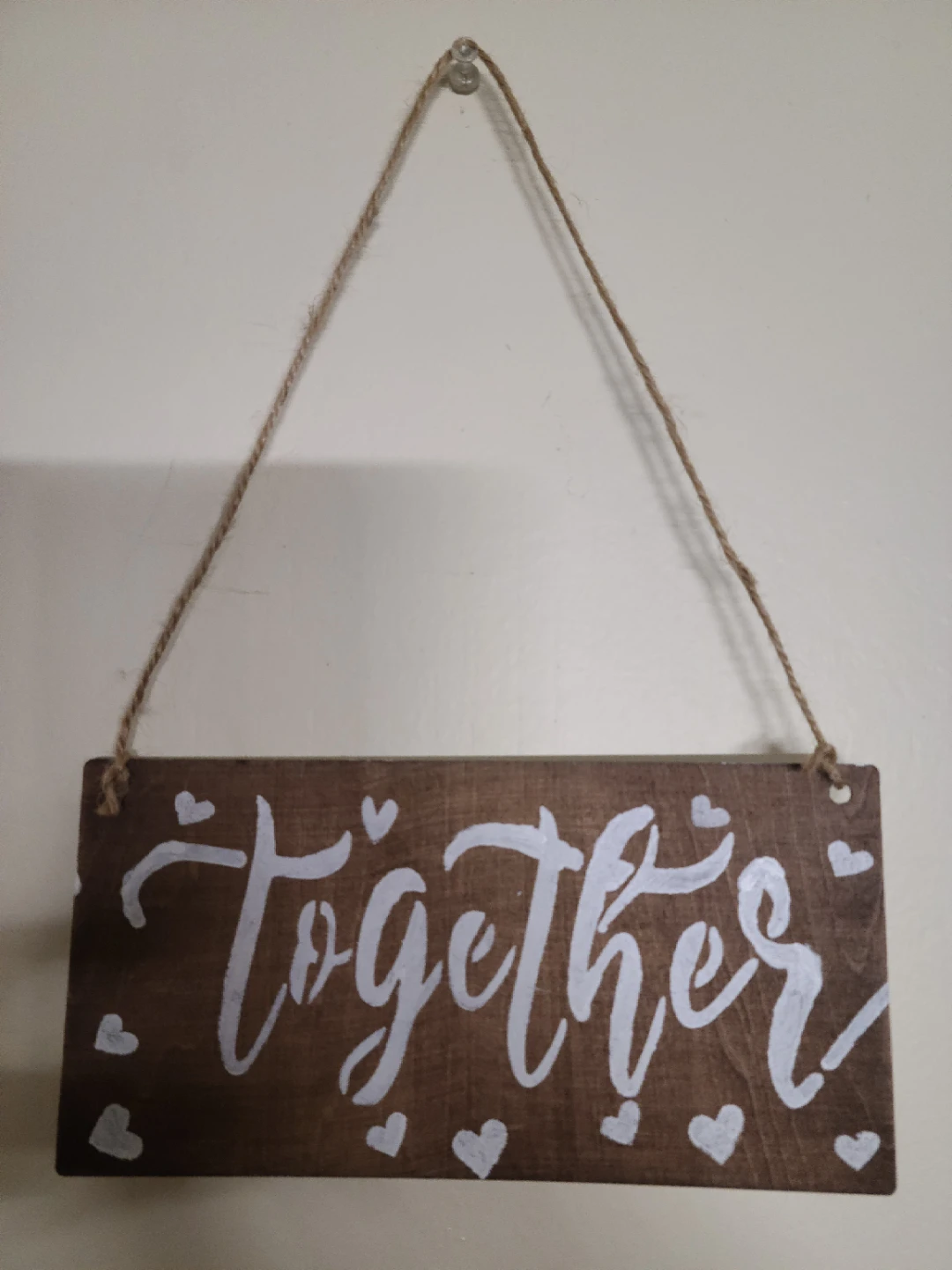 Wooden "Love" and "Together" Wall Signs