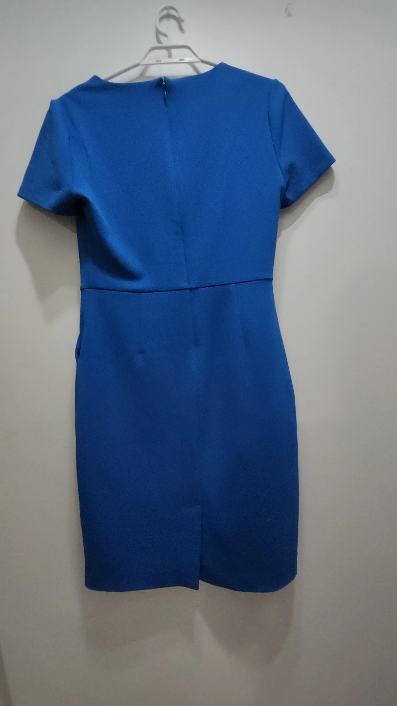 Suzy Blue V-Neck Short Sleeve Dress - Size S/P - photo 2
