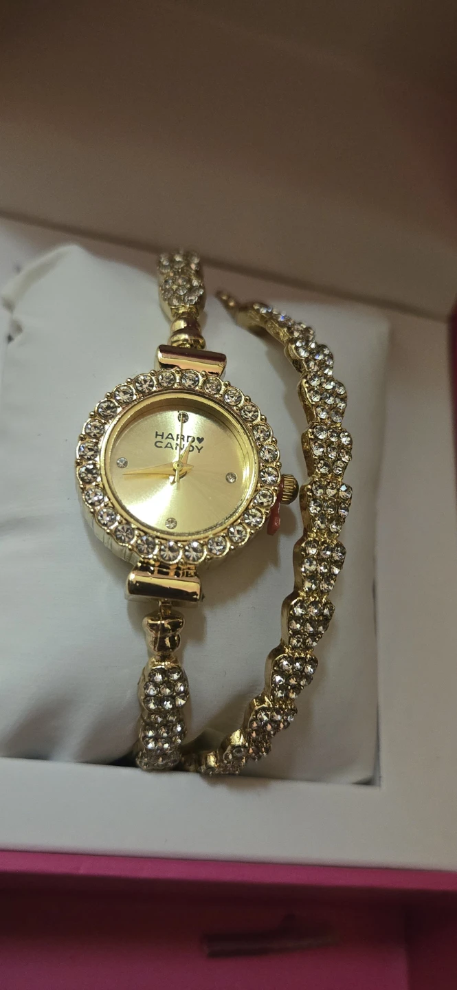 New Hardy Candy Gold Watch & Bracelet Set