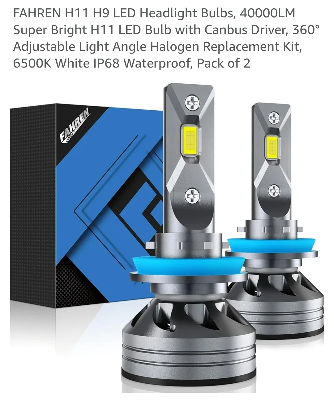 Fahren H11/H9 LED Headlight Bulbs