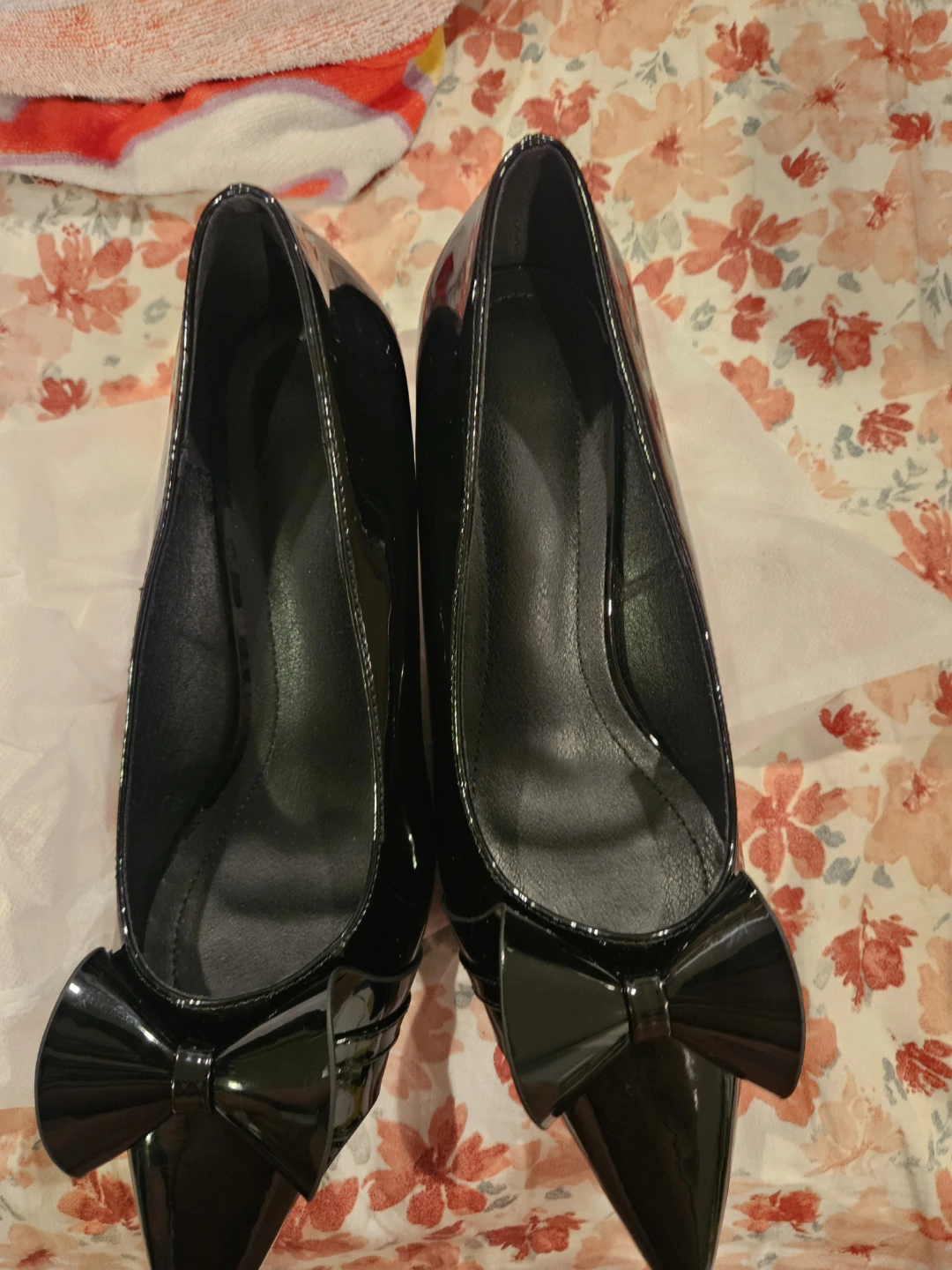 Black Bow Heels - Size 41