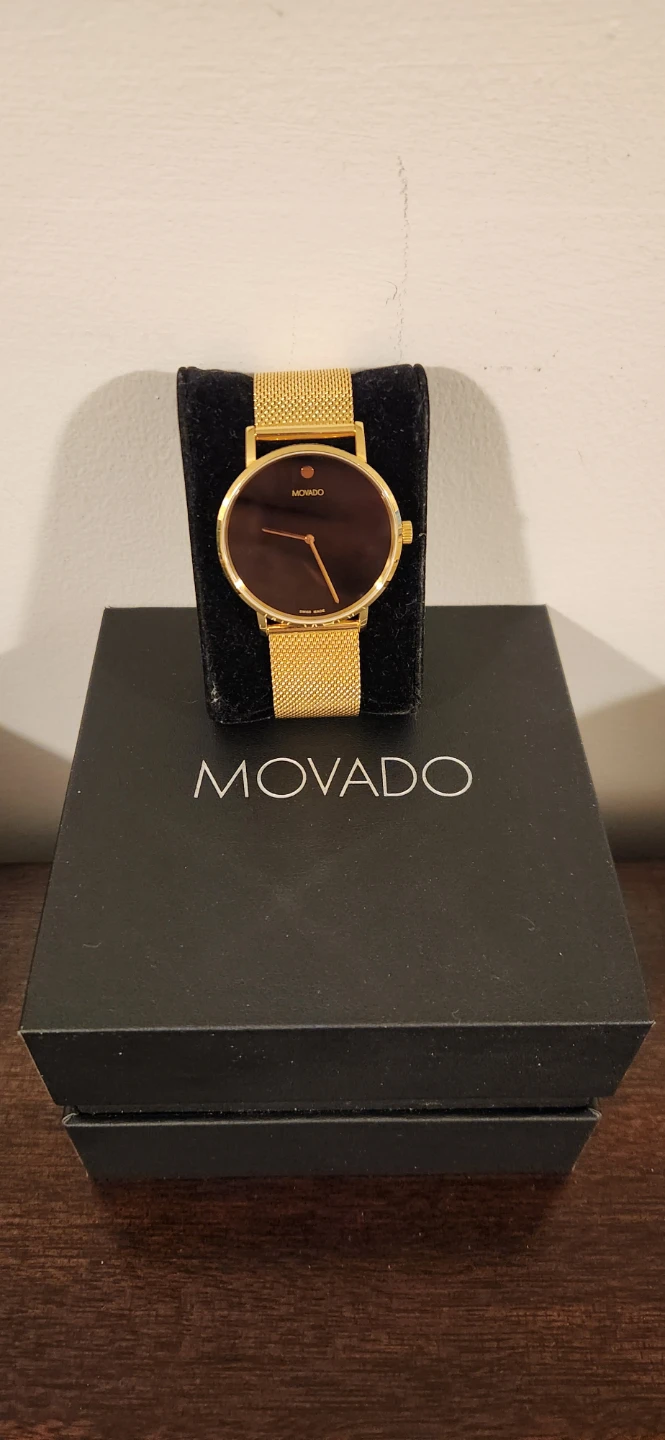 Movado Gold Mesh Watch