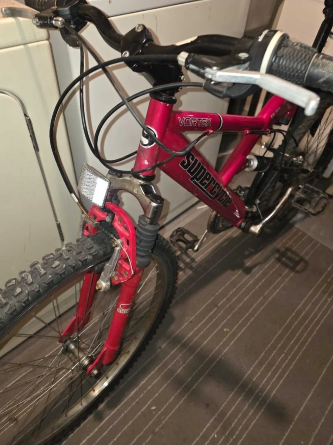Supercycle Vortex Dual Suspension Mountain Bike - Red - photo 3