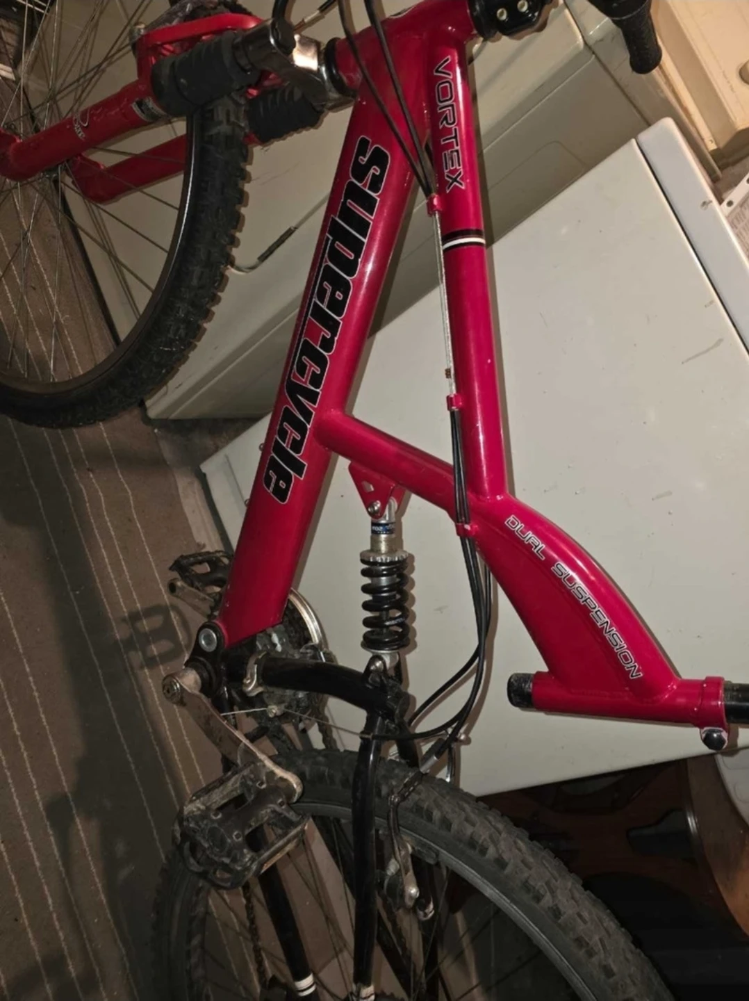 Supercycle Vortex Dual Suspension Mountain Bike - Red - photo 4