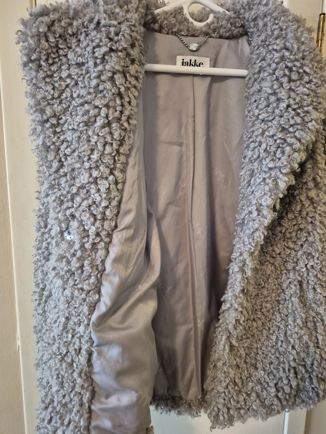 Jakke Grey Faux Fur Teddy Coat - photo 3