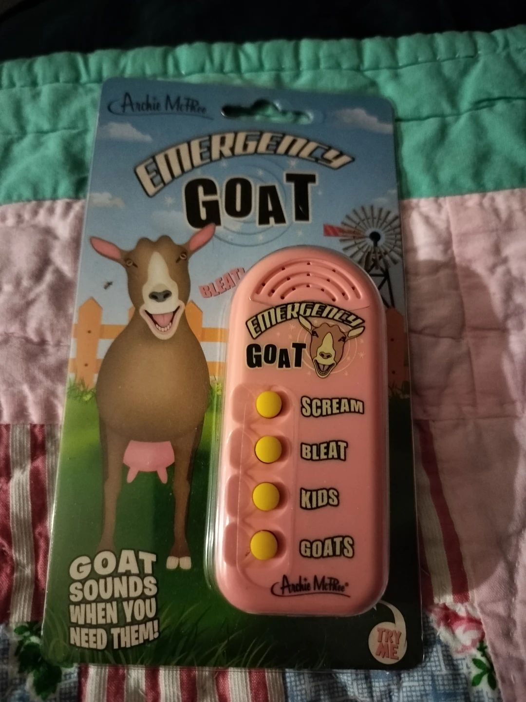 Archie McPhee Emergency Goat Sound Button