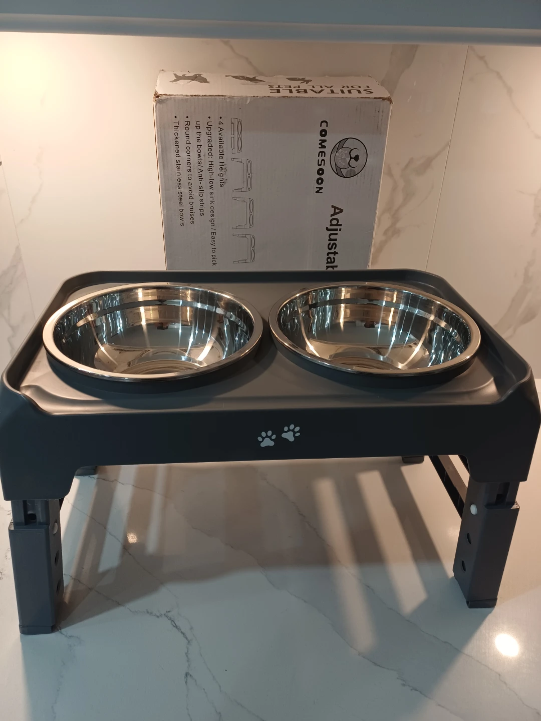 COMESOON Adjustable Elevated Pet Bowls - New in Box! - photo 5