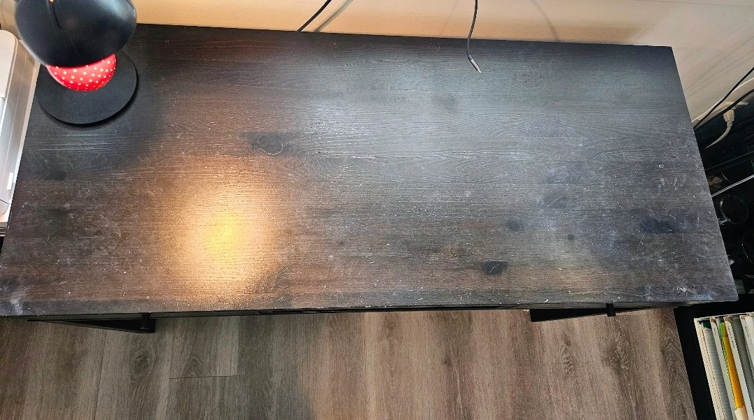Black Desk with Drawers - photo 2
