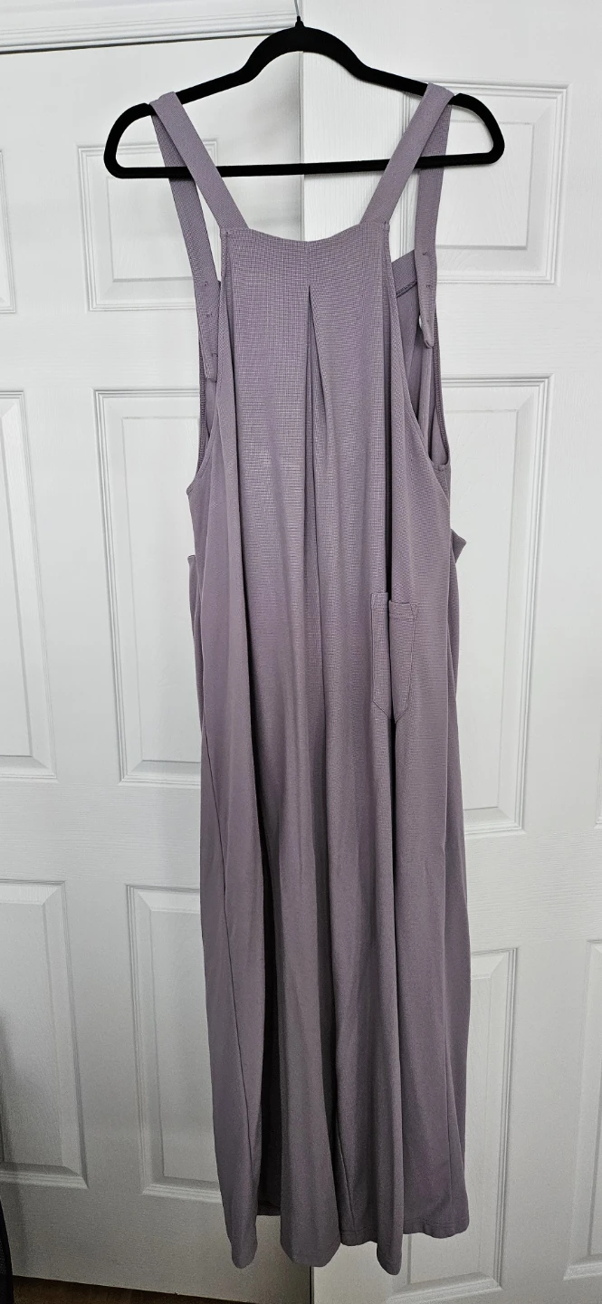 Halara Pocket Waffle Casual Overalls – Hibiscus Purple (XL) - photo 4