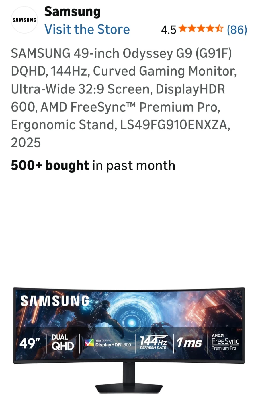 Samsung Odyssey G9 [49in] Monitor - NEW!