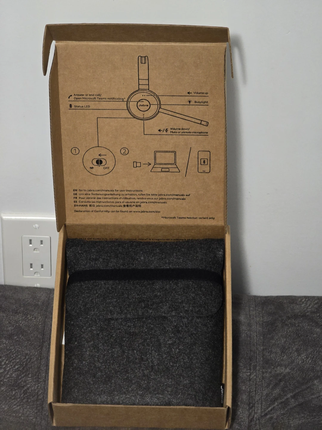 Jabra Evolve 65 Wireless Headset - New in Box! - photo 2