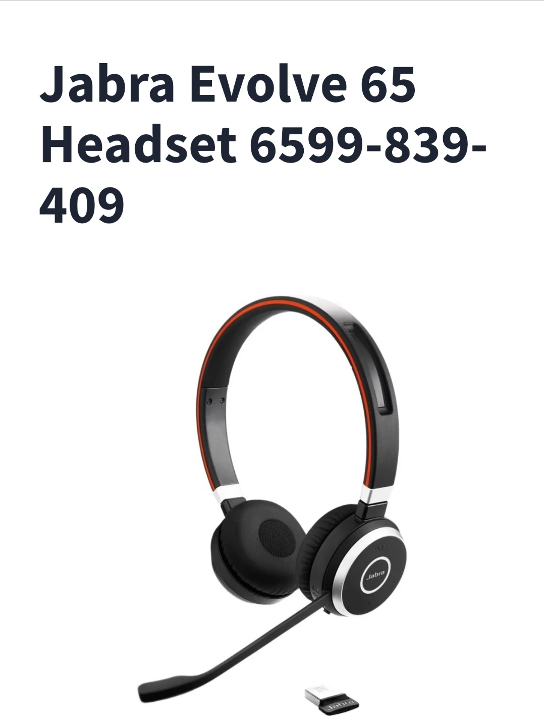 Jabra Evolve 65 Wireless Headset - New in Box! - photo 3