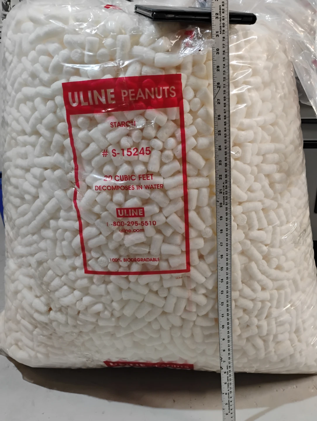 Uline Peanuts Starch Packing Material