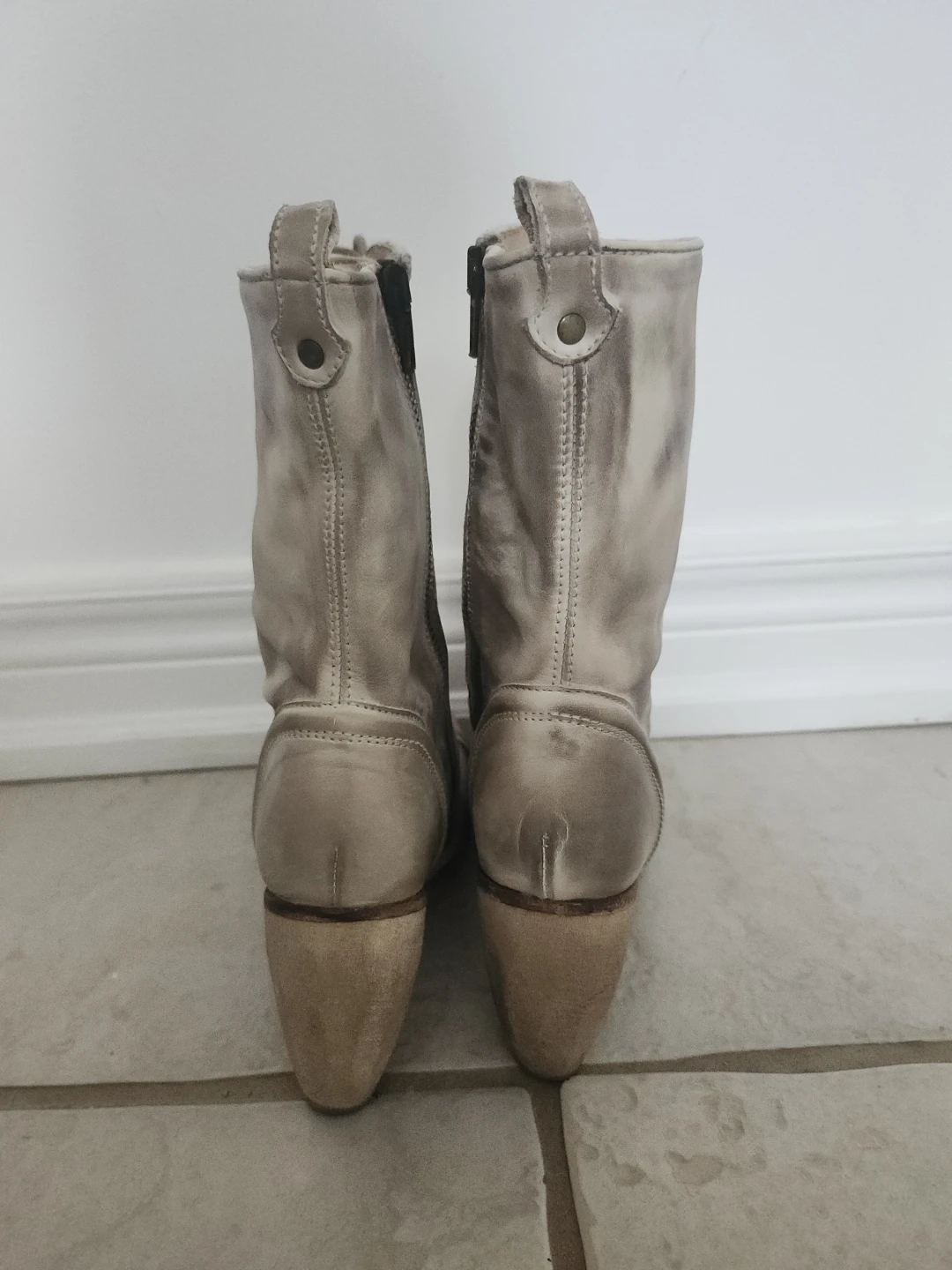 All Saints Lace-up Heeled Boots - Size 38 - photo 5