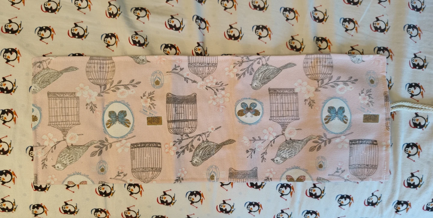 Fabric pencil roll case 🧡💖 - photo 4